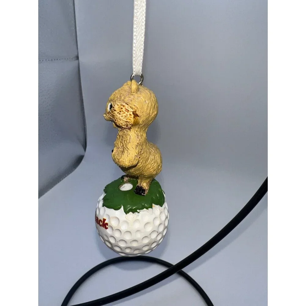 Caddyshack The Movie Gopher On Gold Ball Christmas Ornament Classic Funny Movies